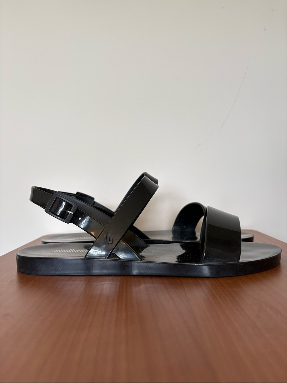 Melissa Black Slingback Jelly Sandals Adjustable Strap Scented US Women's Size 7